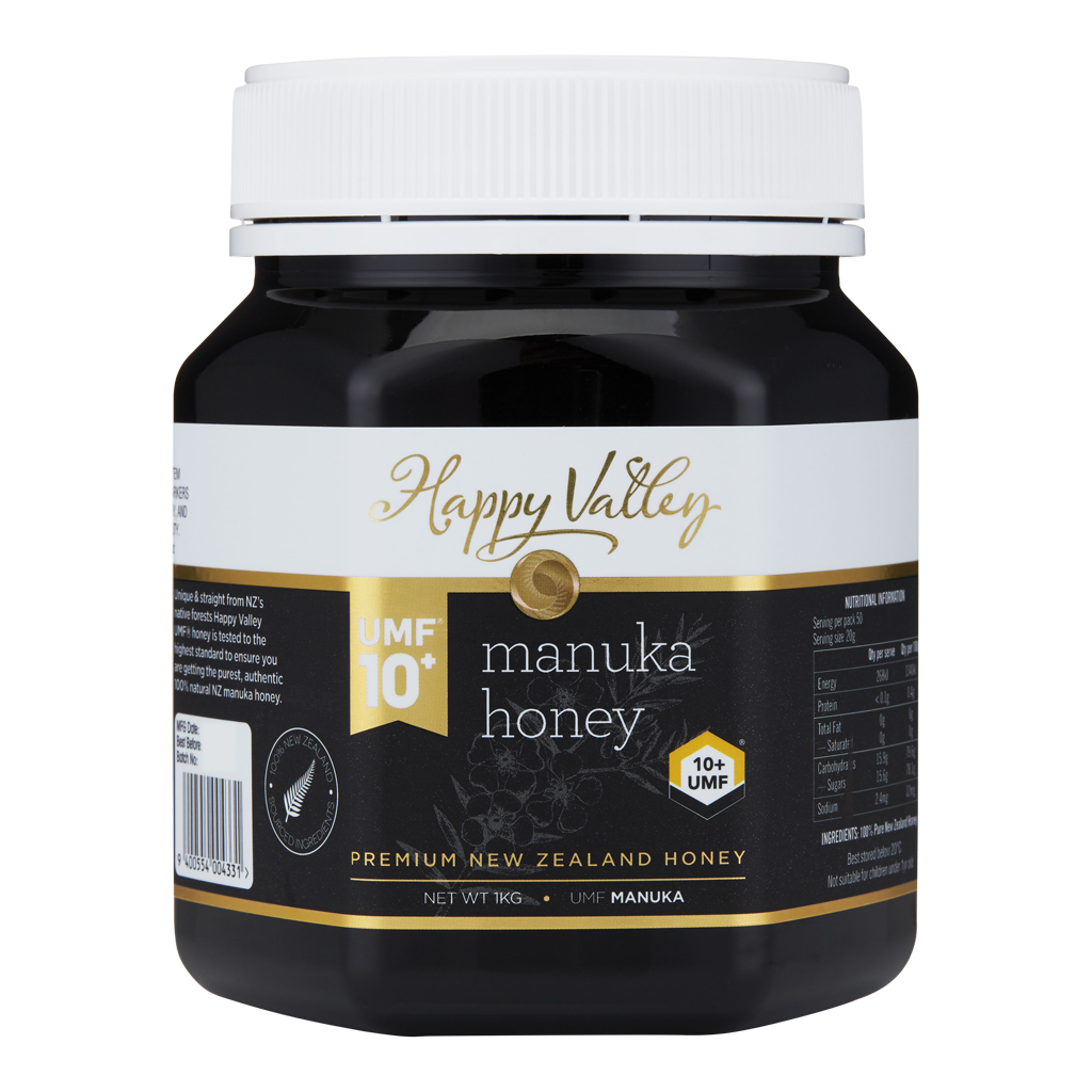 UMF 10+ MGO 263+ Manuka Honey, 1kg 35oz, affordable New Zealand Manuka Honey in bulk from Happy Valley Honey 